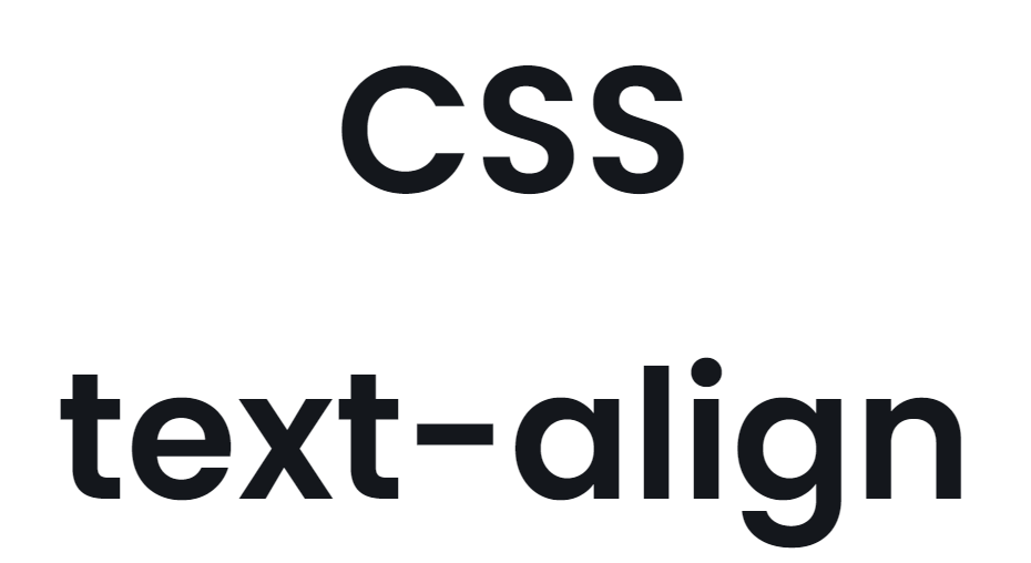CSS text-align